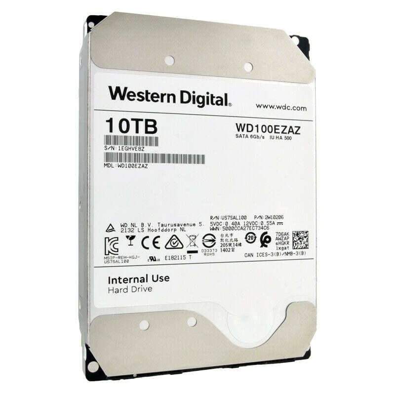 Unboxing WD 10TB Red Plus 5400 rpm SATA III 3 5 Internal NAS HDD 