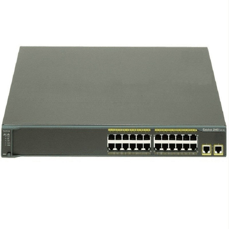 Cisco WS-C2960-24TT-L 24 Ports Ethernet Switch Catalyst Layer2 Manageable 2  Port 1000bt Uplink | Refurbished