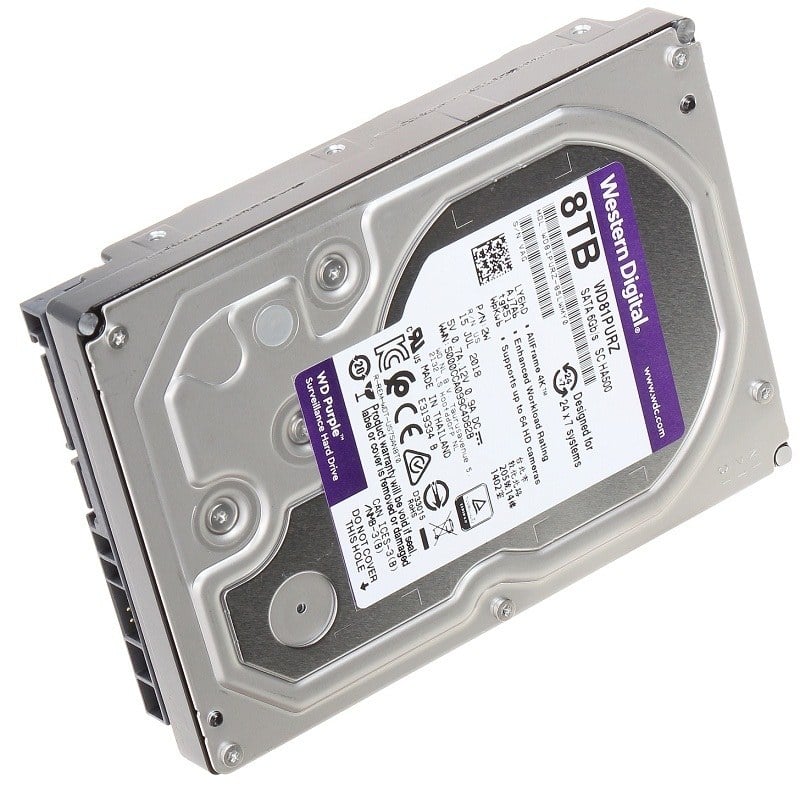 WD81PURZ Western Digital WD Purple SATA 6GBPS 8TB 5.4K RPM HDD | New Bulk  Pack