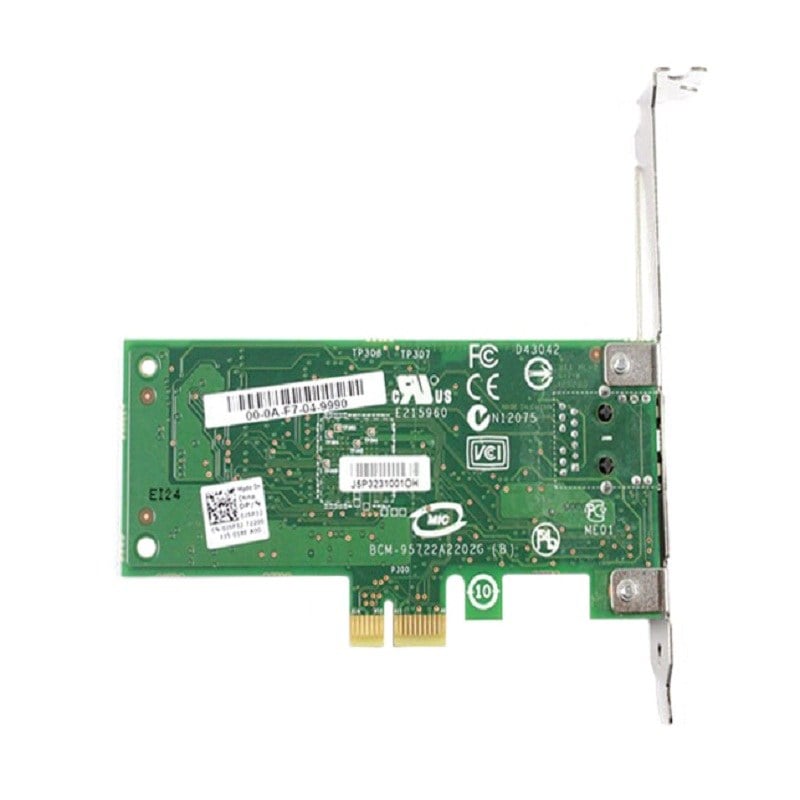 9RJTC Dell Broadcom 5722 1-Port Pci-e 10/100/1000 Base-T Ethernet Network Adapter | Refurbished