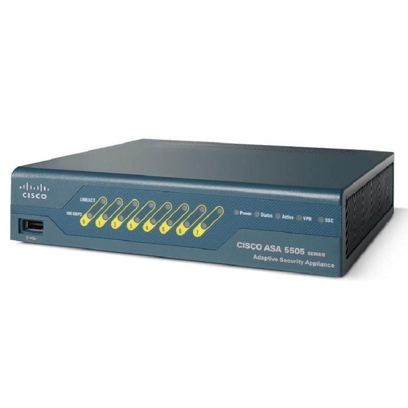 ASA5505-BUN-K9 Cisco 8 Ports Firewall Security Appliance | Refurbished