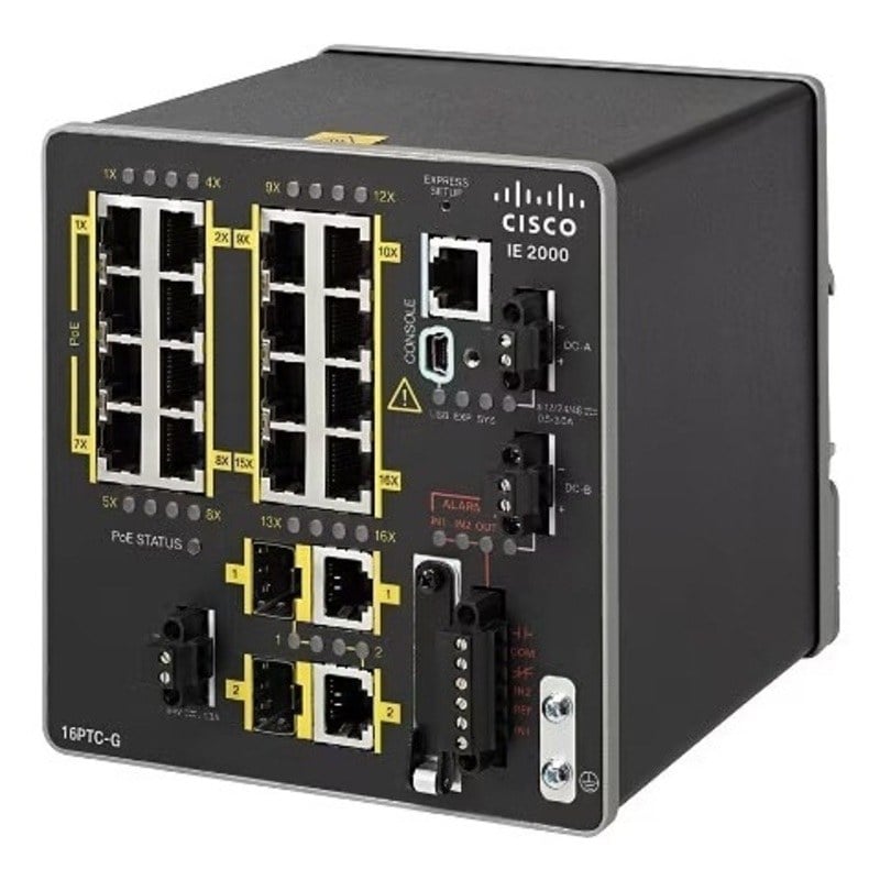 IE-2000-16TC-G-L Cisco 20 Ports Switch Industrial Ethernet 2000 Series Managed | Refurbished