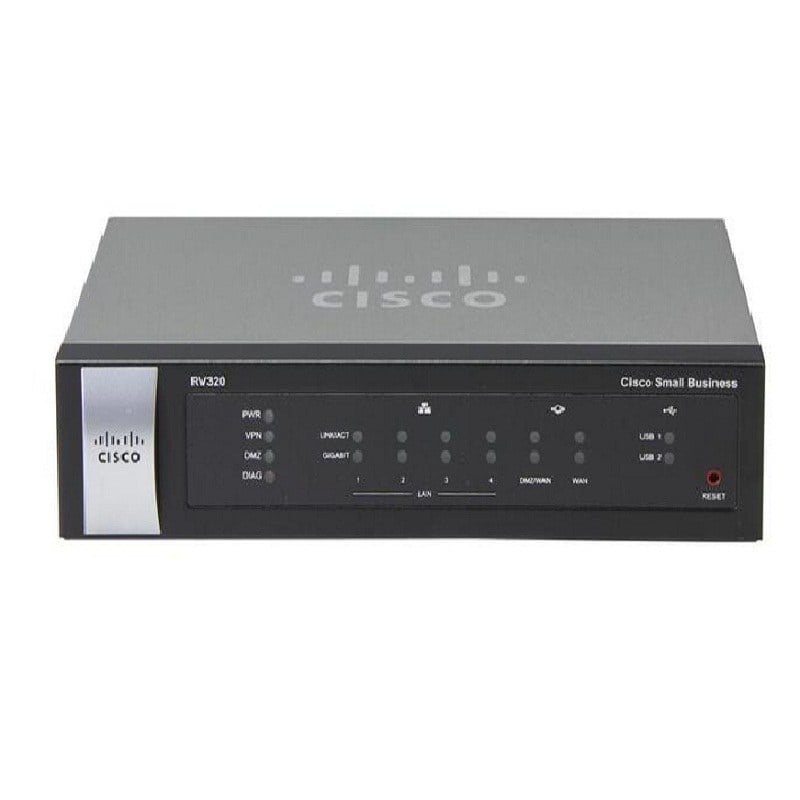 Cisco RV320-K9 4 Ports Dual WAN VPN Router Small Business| Refurbished