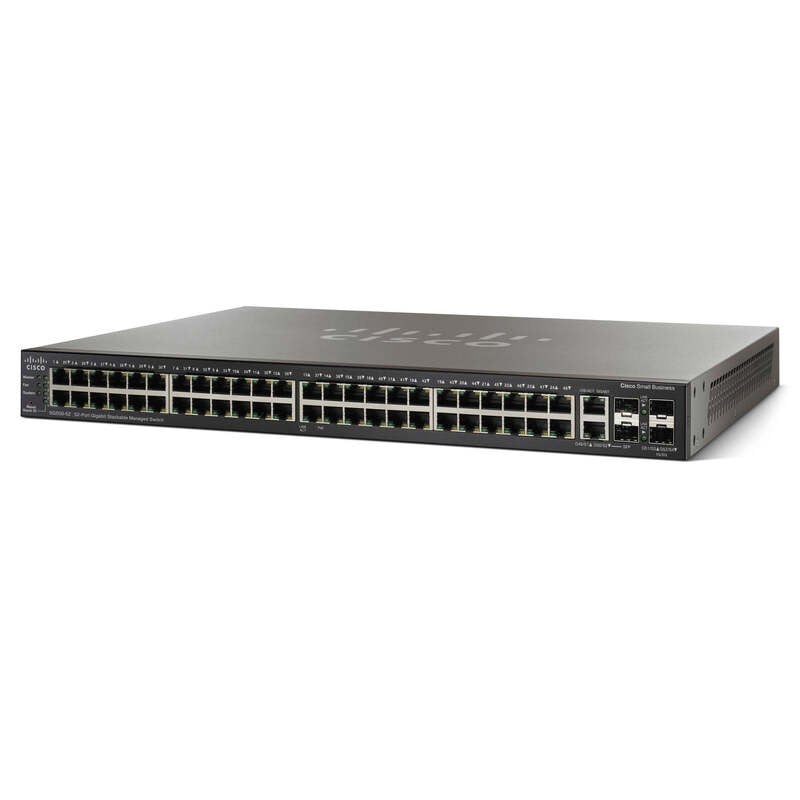 Cisco SG500-52-K9 52 Ports Ethernet Switch Layer 2 Rack-mountable SFP Ports | Refurbished