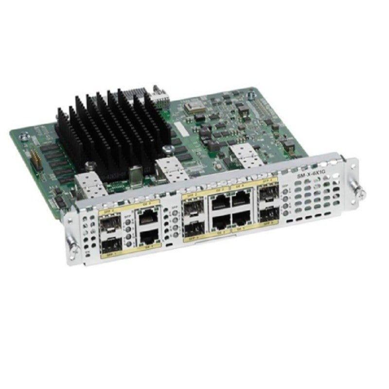 Cisco SM-X-6X1G 6 Port SFP Gigabit Ethernet Service Module -Expansion module | Refurbished