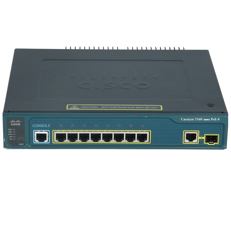 Cisco WS-C3560-8PC-S Managed Switch 8 Ports Catalyst | Refurbished