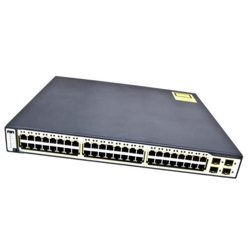 Cisco WS-C3750-48PS-S 48 Ports Layer 3 Switch PoE+ 1U Rack-mountable | Refurbished | Call