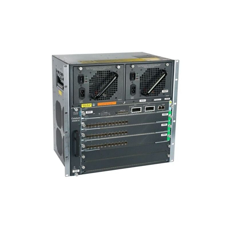 Cisco WS-C4506-E= 6-Slot Manageable Chassis Switch Layer 2 PoE Ports | Refurbished