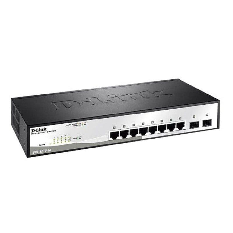 DGS-1210-10P D- Link 10 Port GBe Poe Websmart Switch With 2 Combo SFP | New Bulk Pack