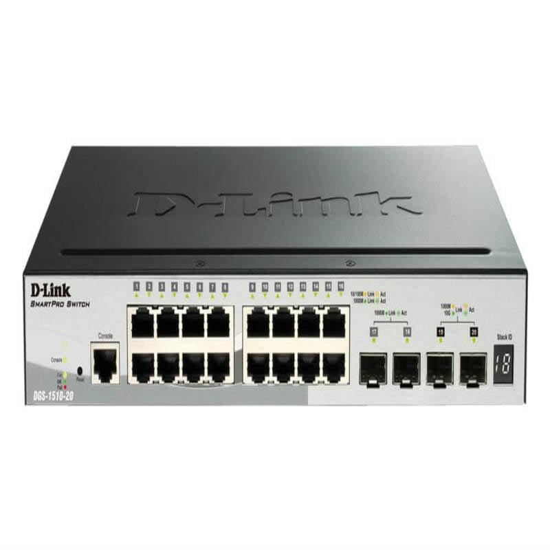 DGS-1510-20 D-Link Smartpro Ethernet 20 X RJ 45,4 X 20 Ports Switch Expansion | Brand New 3 Years Warranty