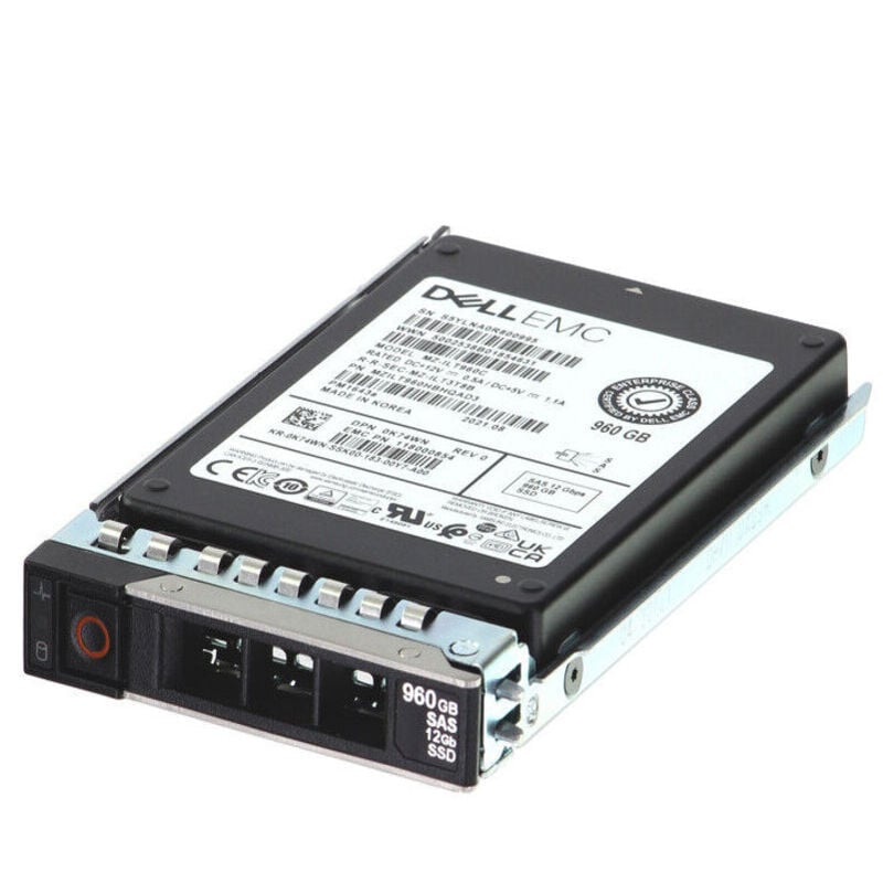 400-AQOS Dell 960GB SAS 12GBPS 512E 2.5Inch Read IntensiveTlc Hot Swap SSD | Brand New 1 Year Warranty