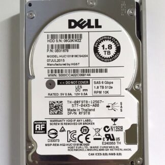 463-7478 Dell 1.8TB 10K RPM SAS 12GBPS 512E SFF Hard  Drive | Refurbished