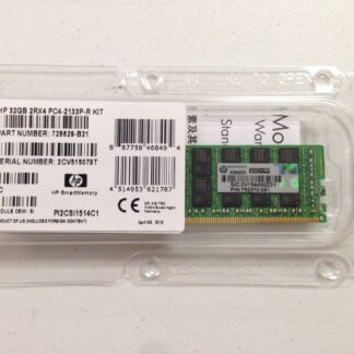 627814-S21 HP 32GB 1X32GB 1066MHZ PC3-8500 Cl7 Ecc Registered Quad Rank Low Voltage DDR3 SDRAM 240-Pin Dimm Genuine Hp Memory For Hp Proliant Server Bl460c G7. New Factory Sealed 3 Years HP Warranty.