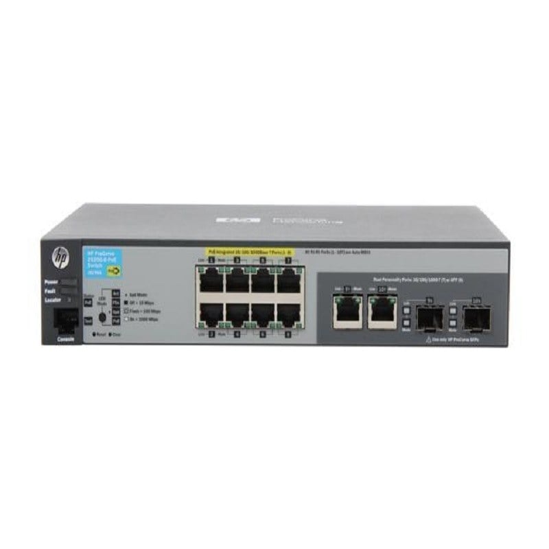 HP J9298A#ABA ProCurve E2520-8G-PoE 2 x SFP Ethernet Switch | Refurbished