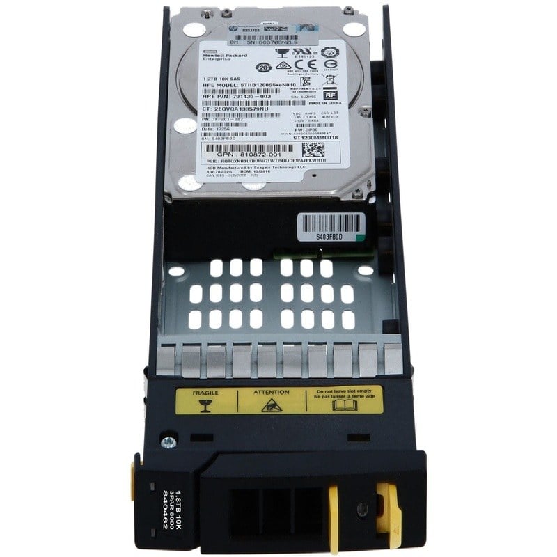 791436-004 HPE 1.8TB 10K RPM SAS-12GBPS Hard Drive  2.5 Inch SFF  3PAR Storeserv 20000. Refurbished.