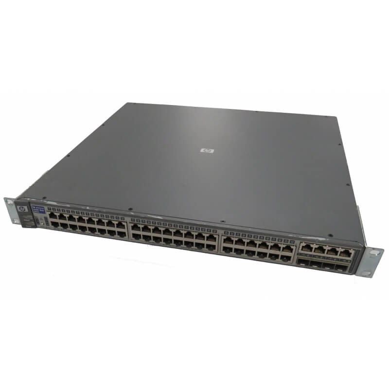 J4904A HPE ProCurve 48 Ports 10/100/1000BT 4 Dual SFP GigaBit Ethernet Switch | Refurbished