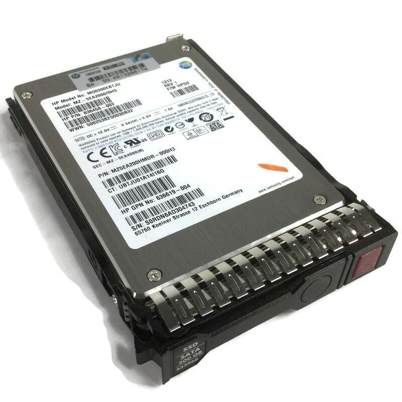 HPE 636619-004 SATA 3GBPS 200GB Solid State Drive | Refurbished