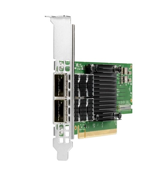 P06251-B21 HPE Mcx653106a-Ecat Infiniband HDR100/Ethernet 100GB 2-Port Qsfp56 Pcie3X16 Adapter | Brand New 3 Years Warranty