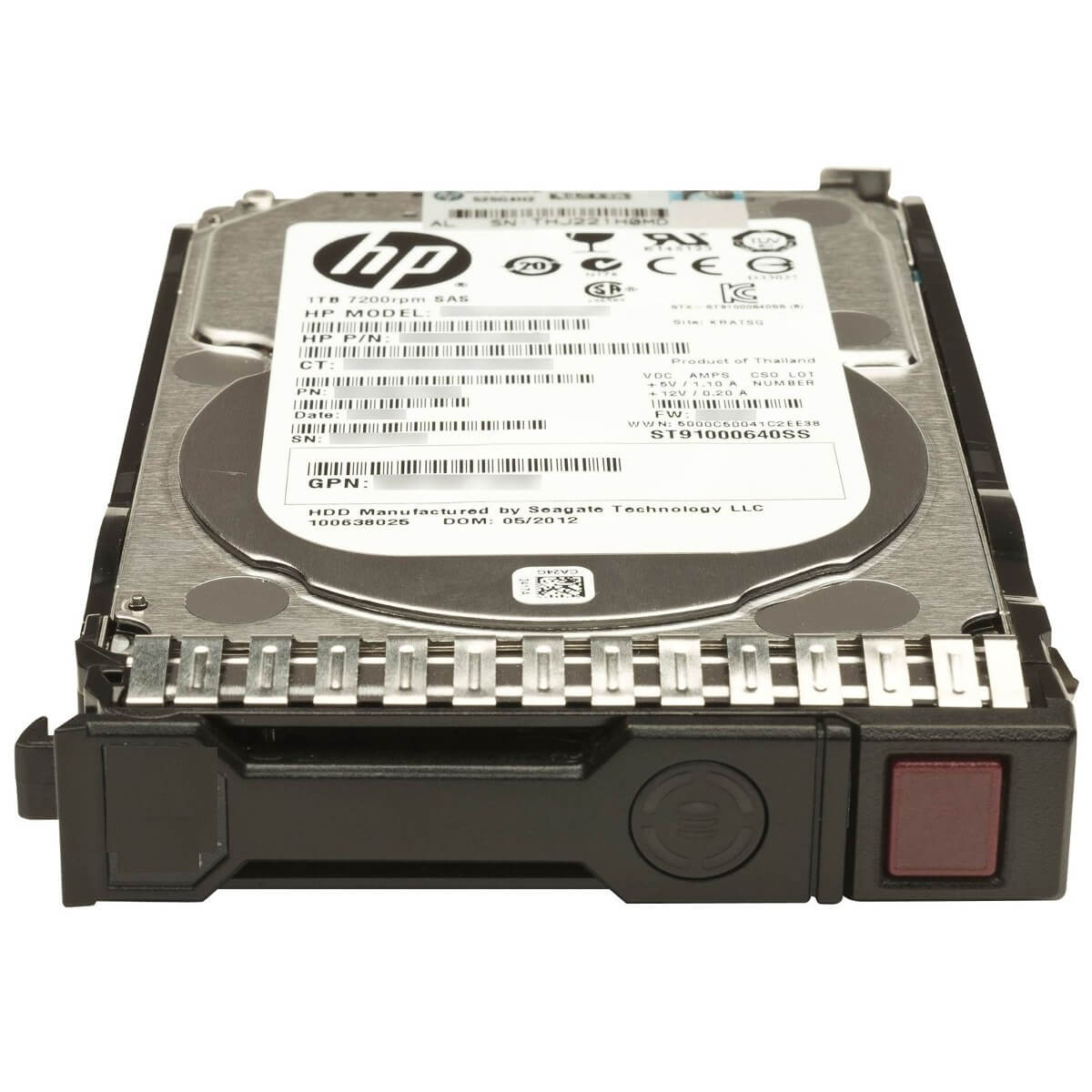 638516-001 HP 2TB 7.2KRPM Form Factor 3.5 Inches Midline SATA Hard Disk Drive In Tray. Refurbished.