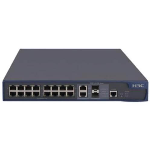 JD312A HPE A3100 16 PoE Ei Switch L4 Managed 16 X 10/100 2 X Combo Gigabit SFP Desktop PoE. Refurbished.