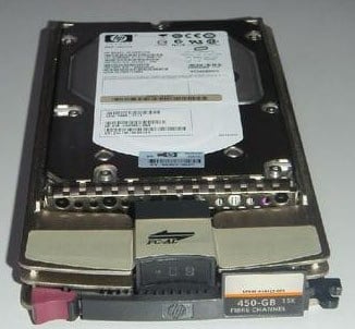 454415-001 HPE 450GB 15K RPM Dual Port Fibre Channel HDD with Tray | Refurbished