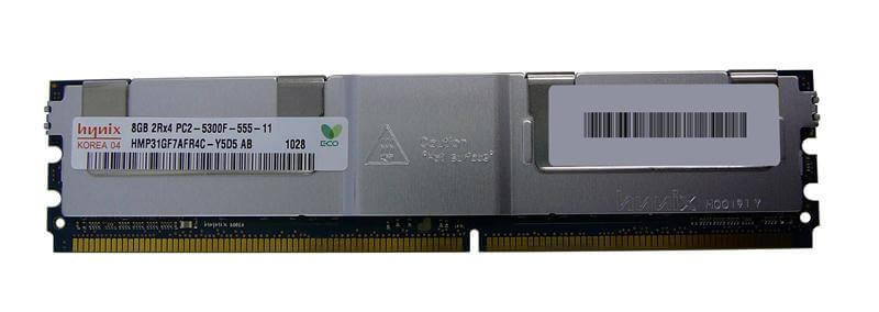 HMP31GF7AFR4C-Y5D5 Hynix 8GB 1X8GB Pc2-5300 667mhz Cl5 Ddr2 Sdram Dual Rank 240-Pin Fully Buffered Ecc Genuine Hynix Memory Module. New Bulk Pack.