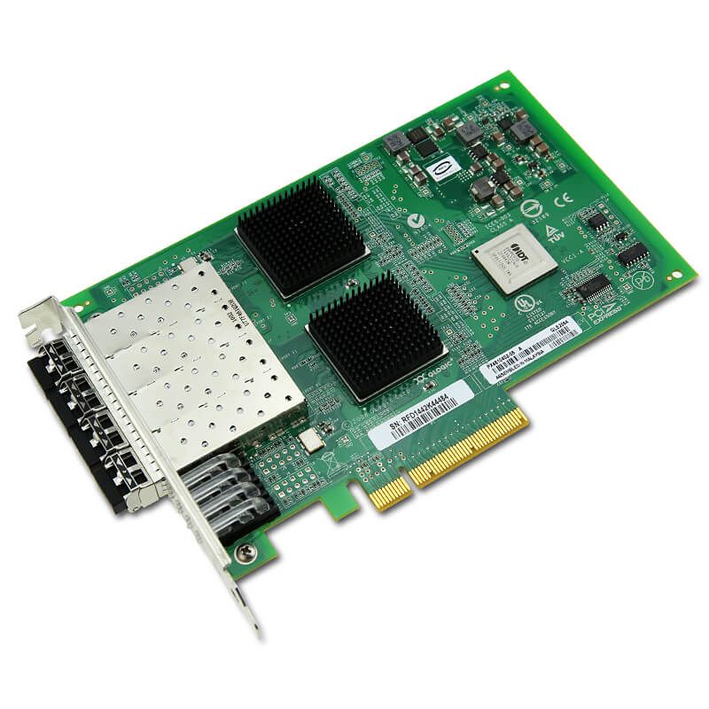 QLE2564 Qlogic Sanblade 8GB Quad Port PCI-E 2.0 X8 Fibre Channel HBA | New Bulk Pack