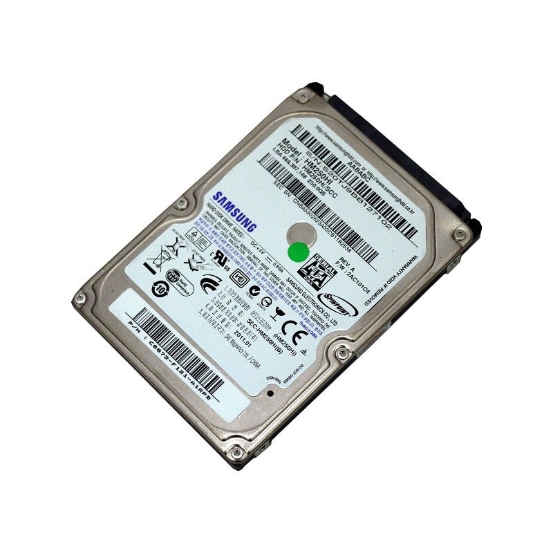 Samsung HM250HI Spinpoint M7 250GB 5.4K RPM Hard Drive 8MB Buffer 2.5Inch SATA II Notebook Drive | Refurbished