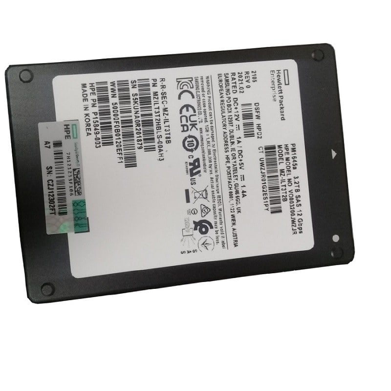 Samsung MZILT3T2HBLS-00AH3 3.2TB Solid State Drive SAS 12GBPS | Refurbished | HPE OEM