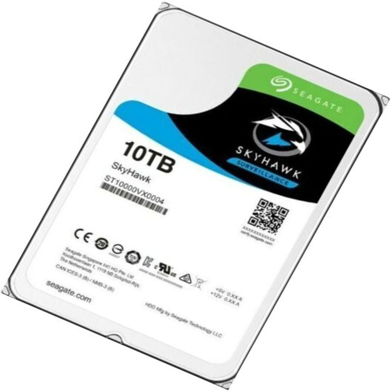 Seagate ST10000VX0004 Skyhawk Surveillance 10TB 7.2K RPM SATA-6GBPS SSD 256MB | New Bulk Pack