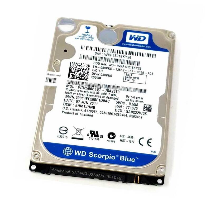 Western Digital WD2500BEVT 250GB 5.4K RPM SATA Hard Drive | Refurbished –  ALLHDD