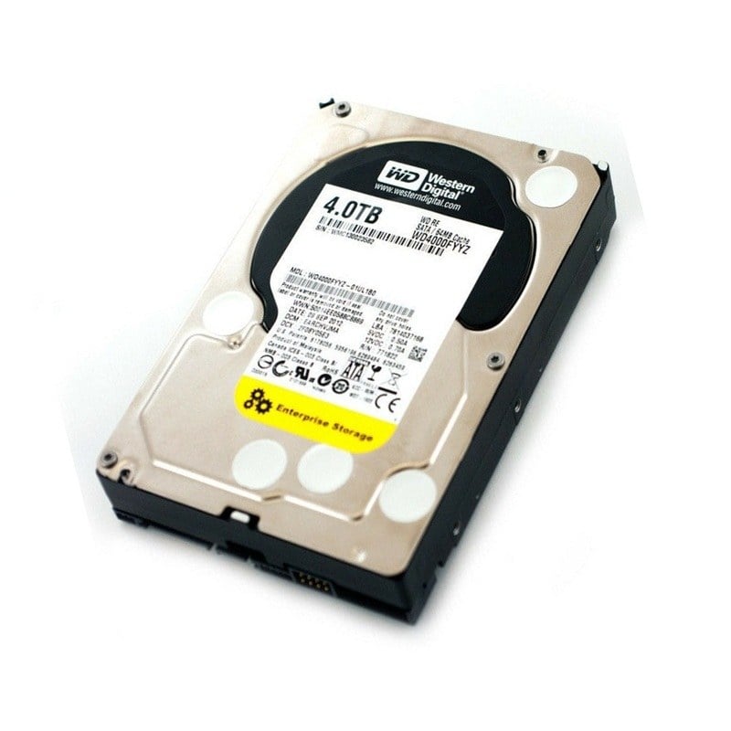 Western Digital WD4000FYYZ 4TB 7.2K RPM SATA-6GBPS Internal Hard Disk Drive | Refurbished