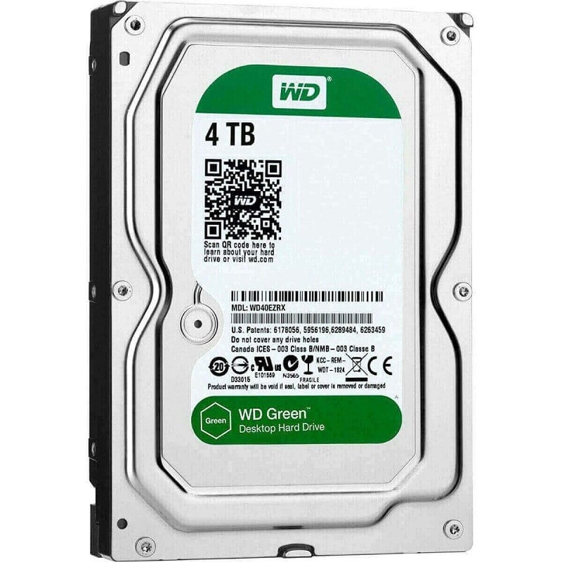 Western Digital WD40EZRX 4TB 5.4K RPM Hard Drive  SATA 6GBPS | Refurbished